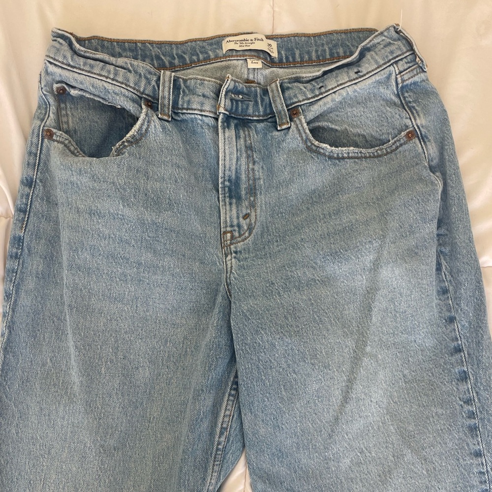 Abercrombie & Fitch Curve Love 90’s Straight Jeans